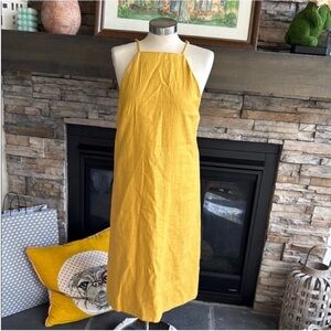 Anthropologie Mustard Midi Dress